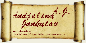 Andjelina Jankulov vizit kartica